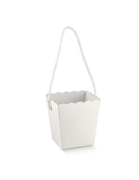 Vaso bianco 10x10x14