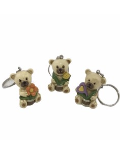 12 Portachiavi orso panna