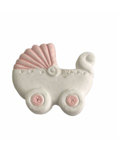 12 Gesso carrozzina rosa