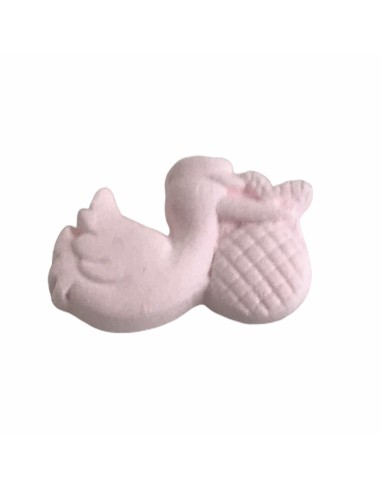 12 Gesso cicogna rosa