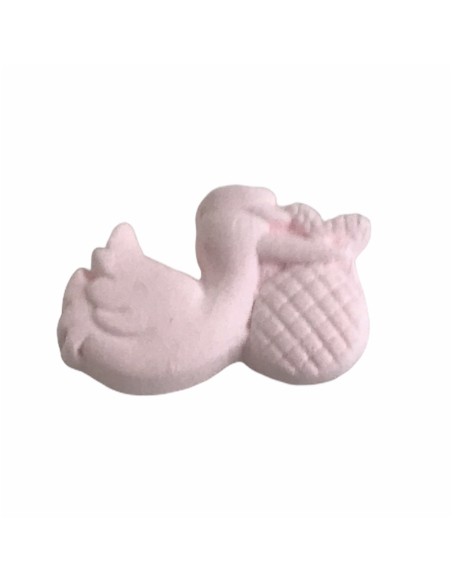 12 Gesso cicogna rosa