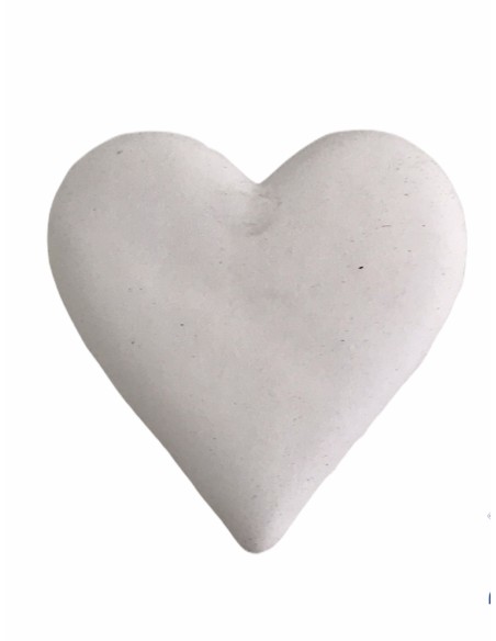 12 Gesso cuore bianco