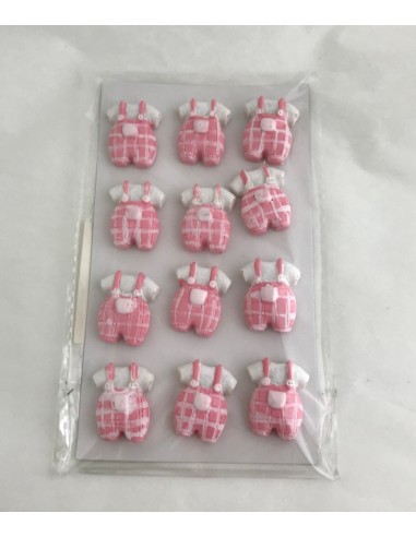 12 Applicazione salopette rosa
