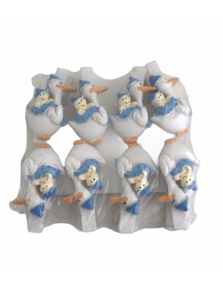 8 Mollettine cicogna celeste