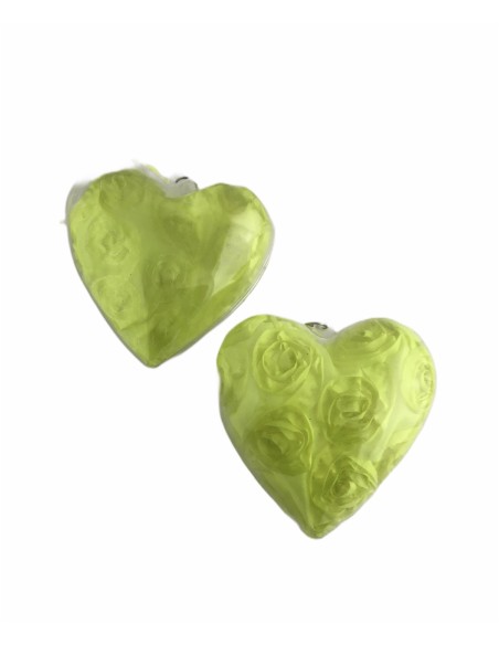12 Scatole cuore plexiglass verde