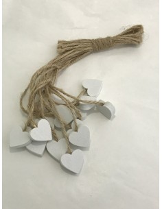 16 Applicazione cuore bianco