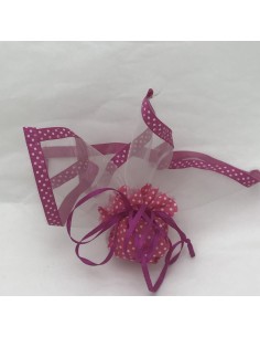 10 Sacchetti pois fucsia