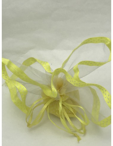 10 Sacchetti pois giallo
