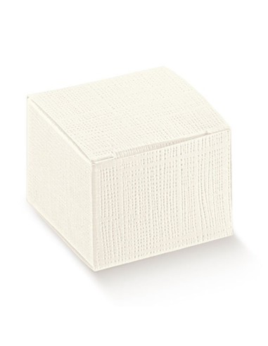 10 Scatole seta bianca 10x10x16
