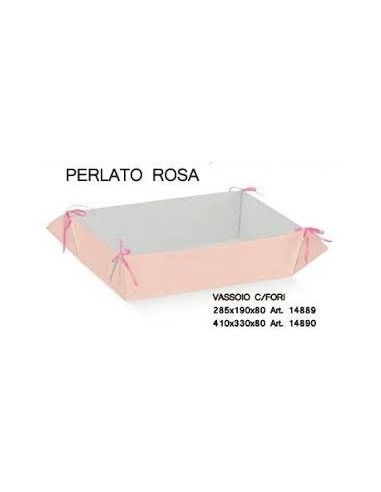 Vassoio rosa perlato cm41