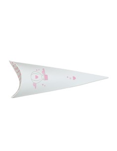 10 Scatole cono mongolfiera rosa