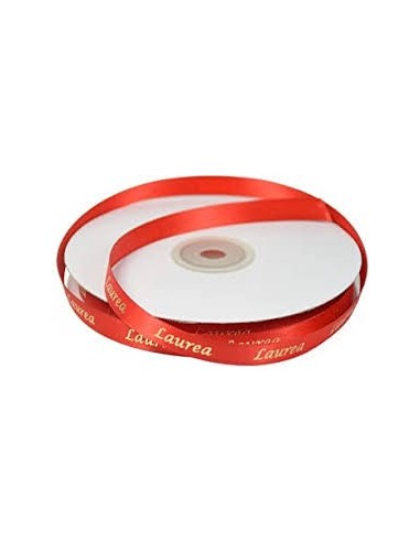 Nastro raso rosso laurea 15mm