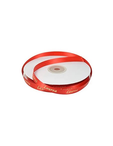 Nastro raso rosso laurea 15mm