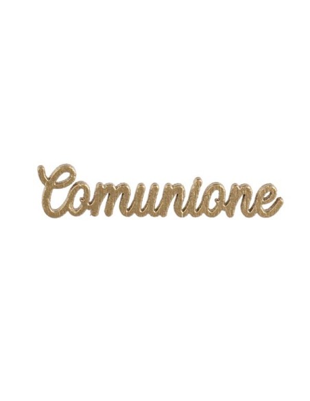 12 Applicazioni scritta comunione oro
