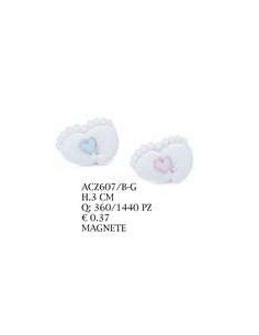 24 Magnete piedini rosa