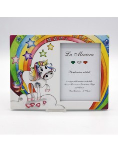 10 Cornice unicorno arcobaleno