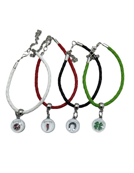 10 Bracciali colorati portafortuna