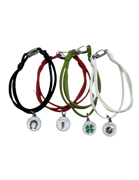 10 Bracciali colorati portafortuna