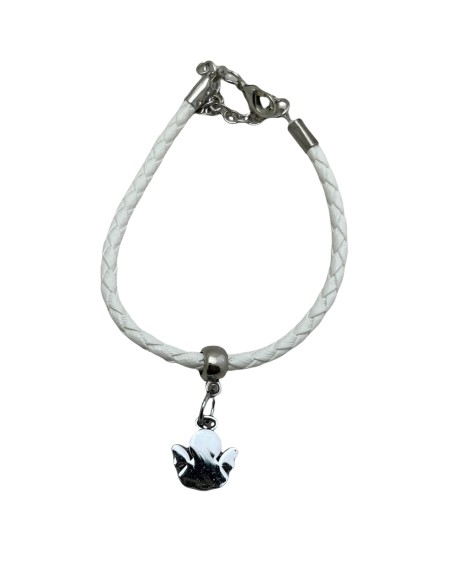 10 Bracciali bianchi con angelo