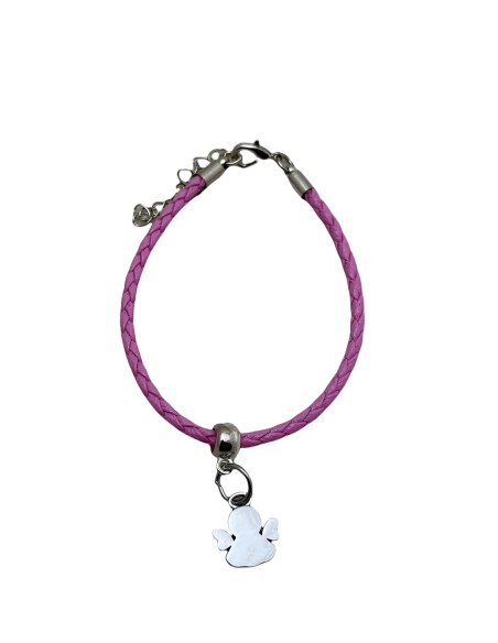 10 Bracciali rosa con angelo