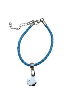 10 Bracciali celeste con angelo