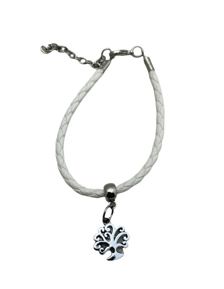 10 Bracciali bianchi con albero