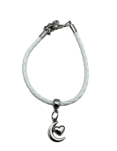 10 Bracciali bianchi con luna