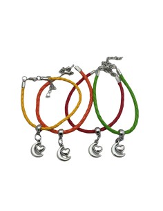 10 Bracciali colorati con luna