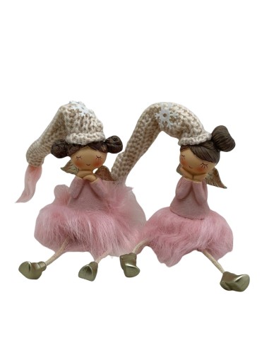 4 Statuine fatine sedute cm8