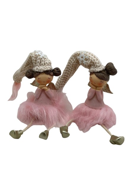 4 Statuine fatine sedute cm8