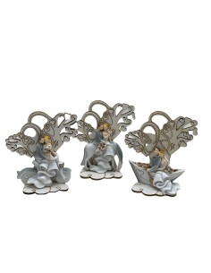 12 Statuina albero con sposi cm6,5