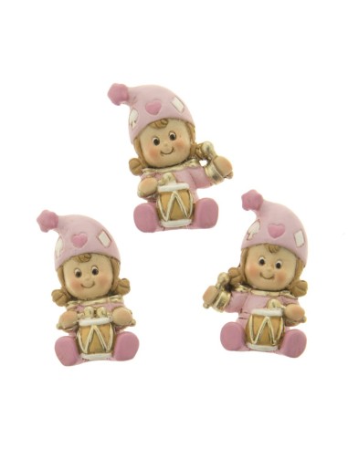 12 Magnete bimba rosa