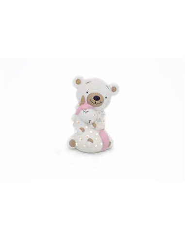 4 Statuina orso led rosa