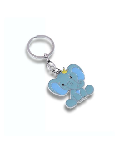 10 Portachiavi elefante celeste