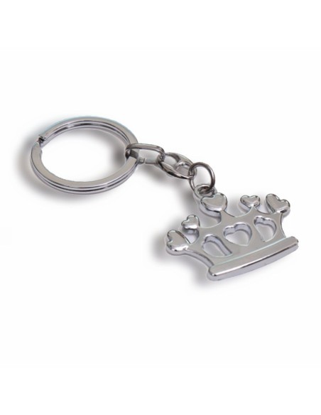10 Portachiavi corona argento