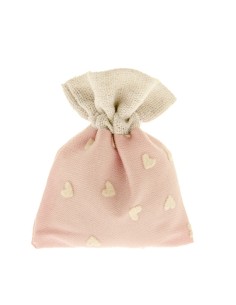 12 Sacchetti rosa con cuoricini