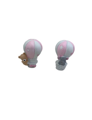 12 Statuina mongolfiera rosa