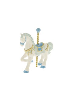 12 Statuina cavallo celeste cm5