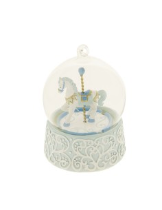 Sfera led con cavallo celeste