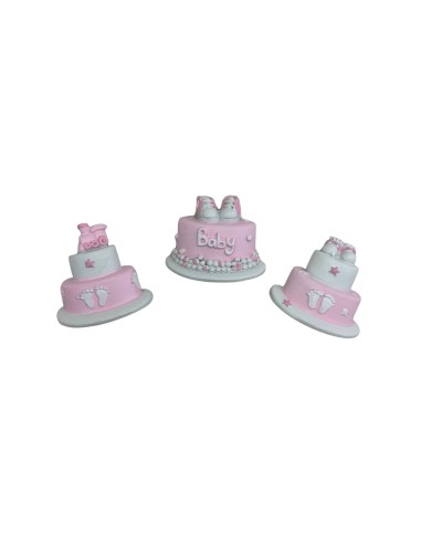 12 Magnete torta rosa