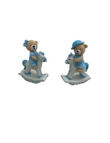 12 Statuina orso con cavallo