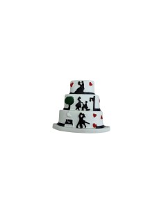12 Magnete torta sposi