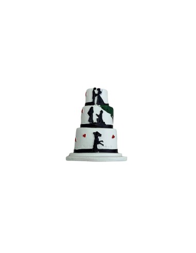 12 Magnete torta sposi