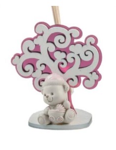 Diffusore albero con orso rosa