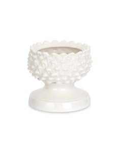 3 Vaso portapianta pigna bianca