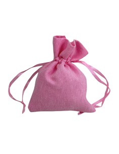 10 Sacchetti cotone rosa