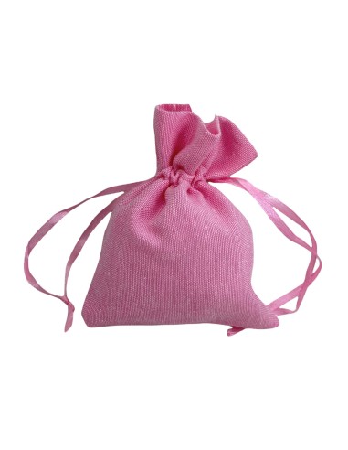 10 Sacchetti cotone rosa