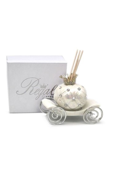 Diffusore Carrozza bianca  cm18
