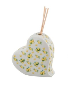 Diffusore cuore con limoni cm9