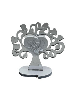 12 Statuina albero comunione argento